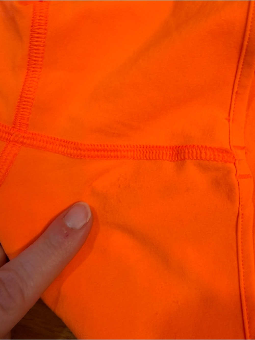 Lululemon Hotty Hot Short *High-Rise Long 4" Highlight Orange - Size 6 - Picture 7 of 8
